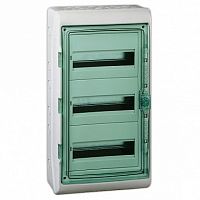 Распределительный шкаф KAEDRA, 36 мод., IP65, навесной, пластик, зеленая дверь | код. 13985 | Schneider Electric
